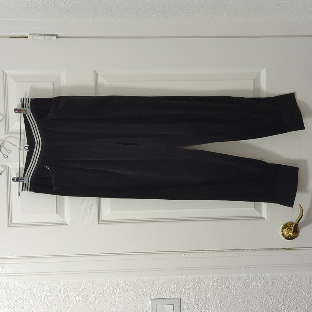 Black velvet sweatpants